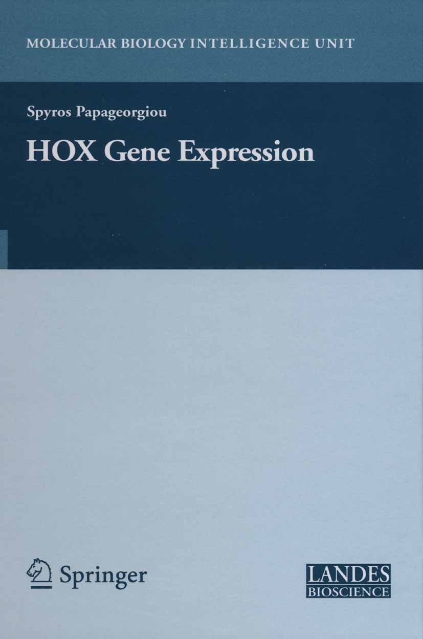 Cover HOX Gene Expression