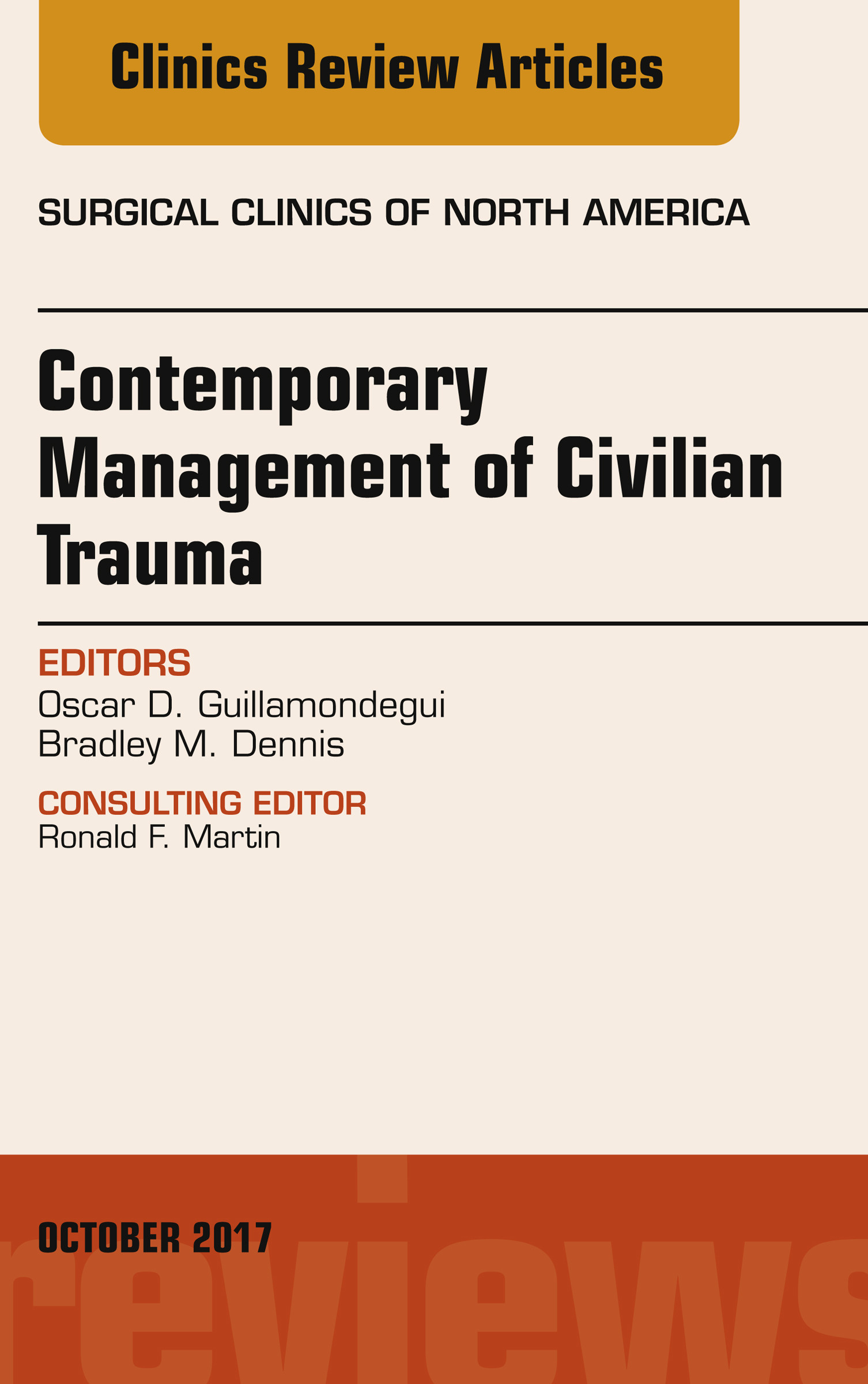 Cover Trauma, An Issue of Surgical Clinics, E-Book