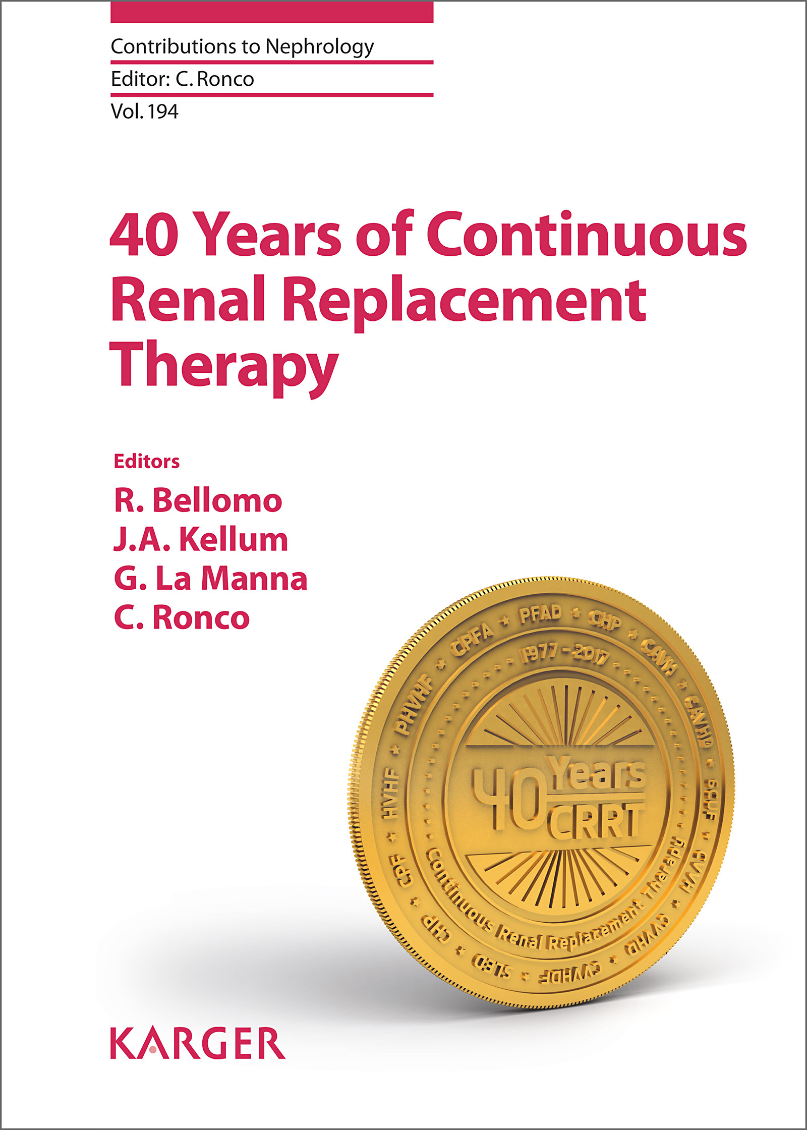 Cover 40 Years of Continuous Renal Replacement Therapy
