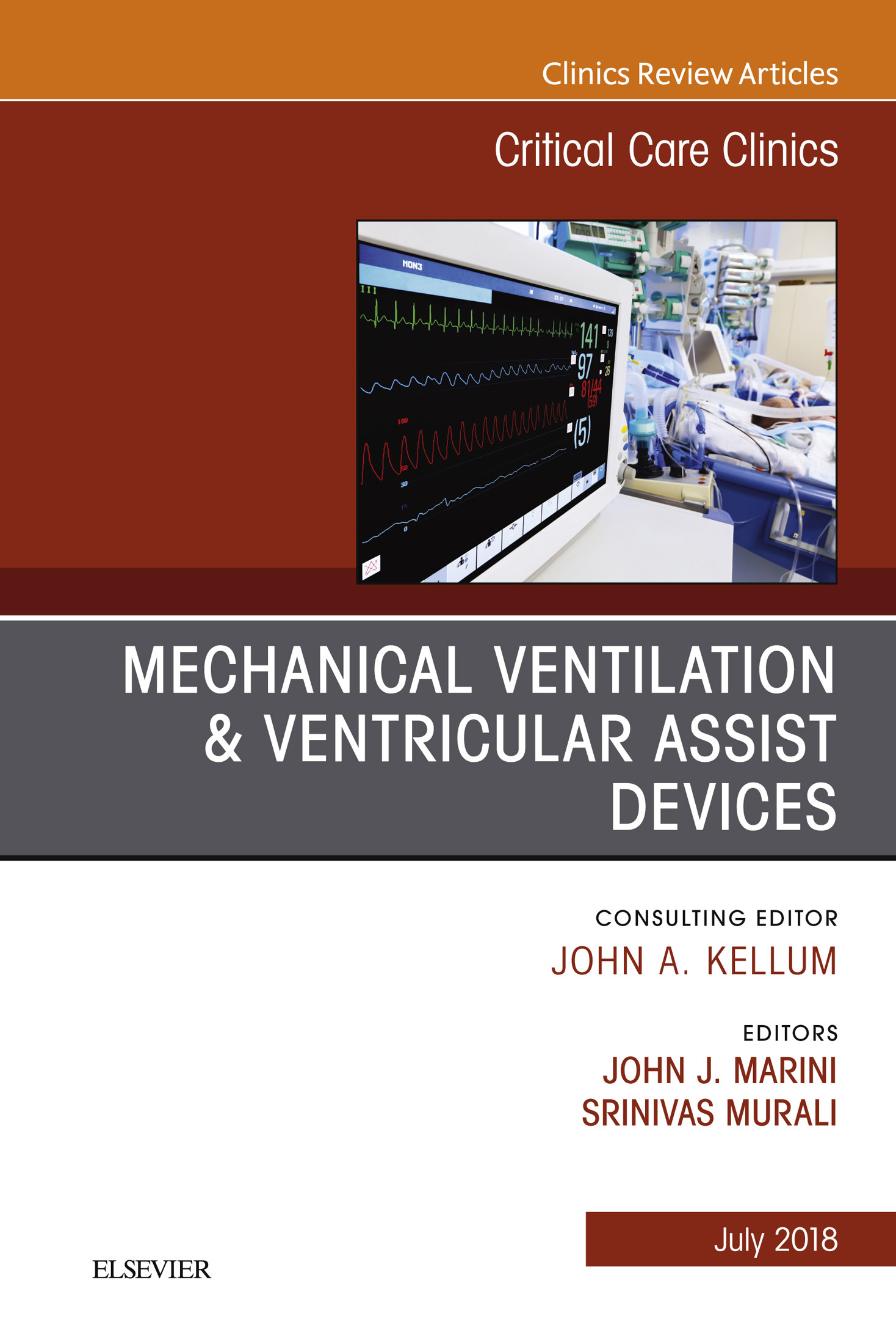 Cover Mechanical Ventilation/Ventricular Assist Devices, An Issue of Critical Care Clinics, E-Book