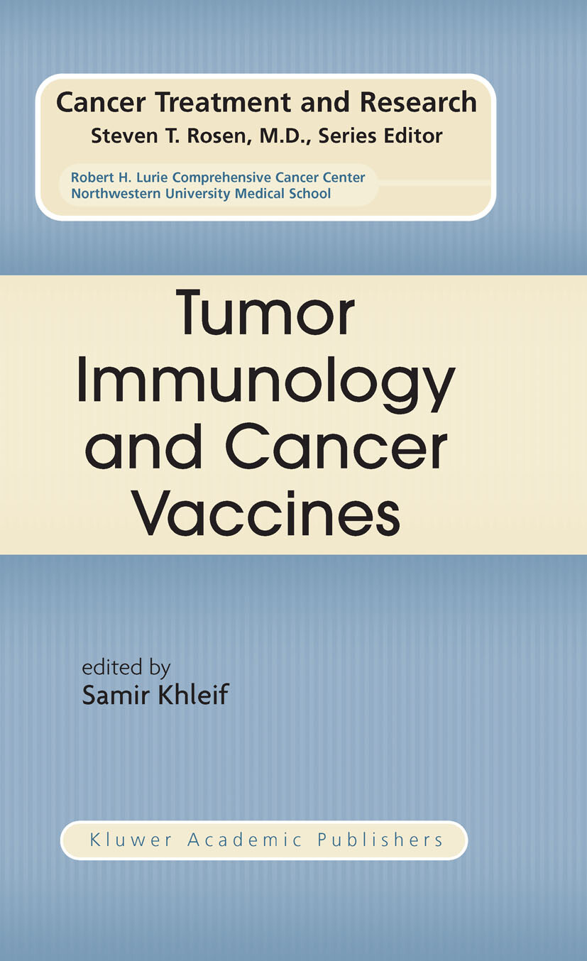 Cover Tumor Immunology and Cancer Vaccines