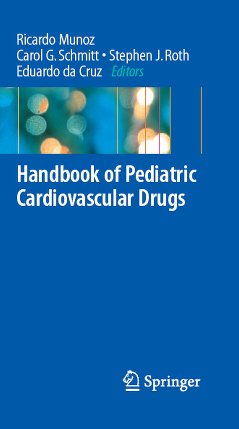 Cover Handbook of Pediatric Cardiovascular Drugs