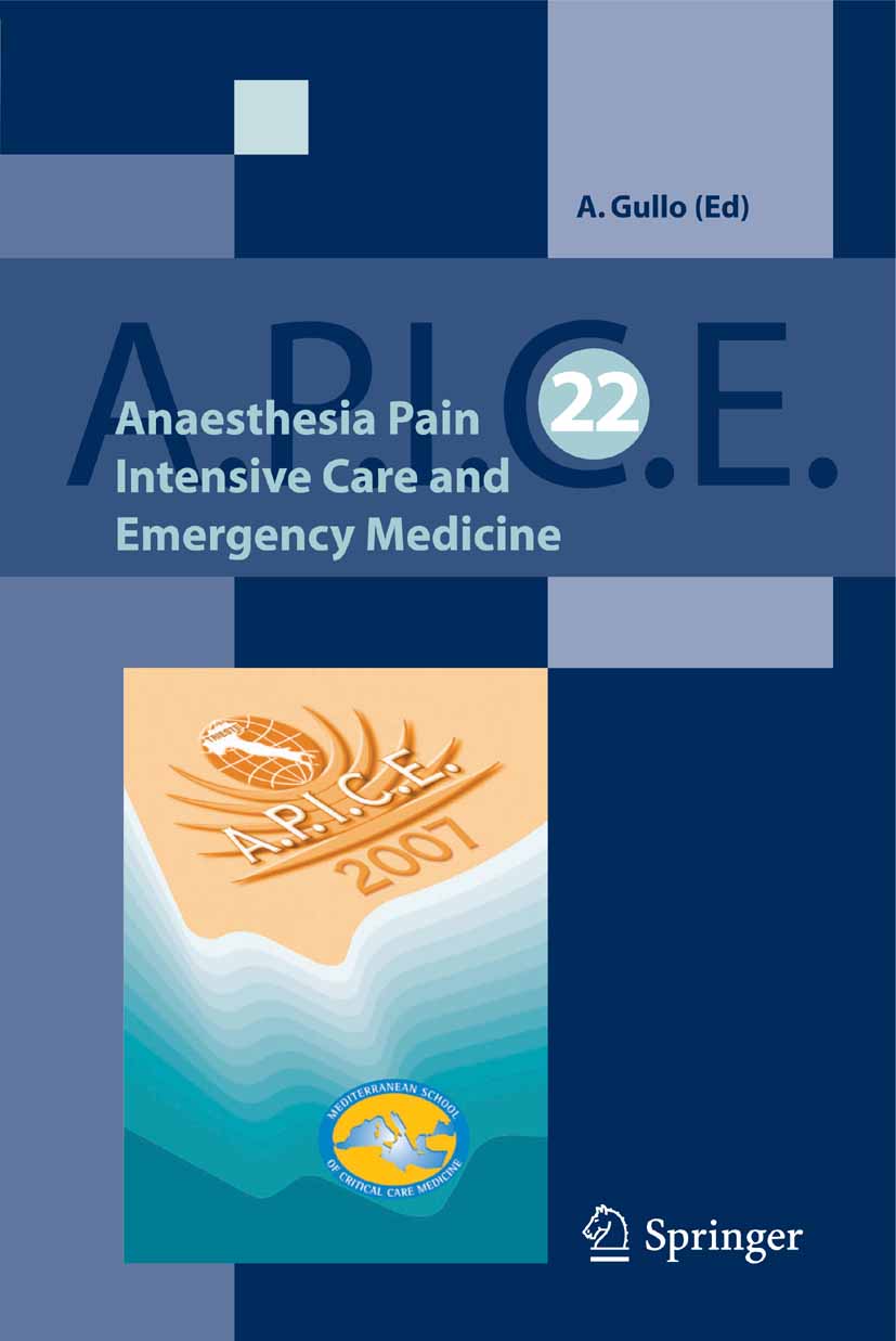 Cover Anaesthesia, Pain, Intensive Care and Emergency A.P.I.C.E.