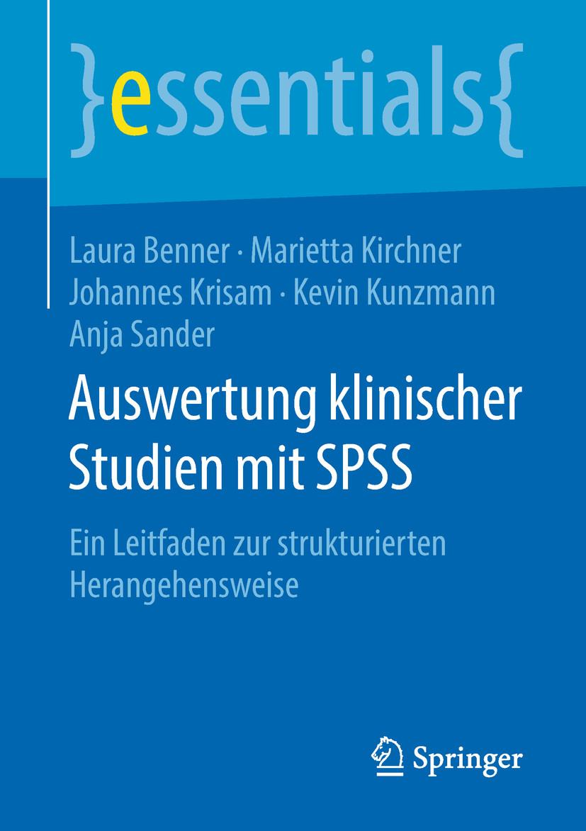 Cover Auswertung klinischer Studien mit SPSS