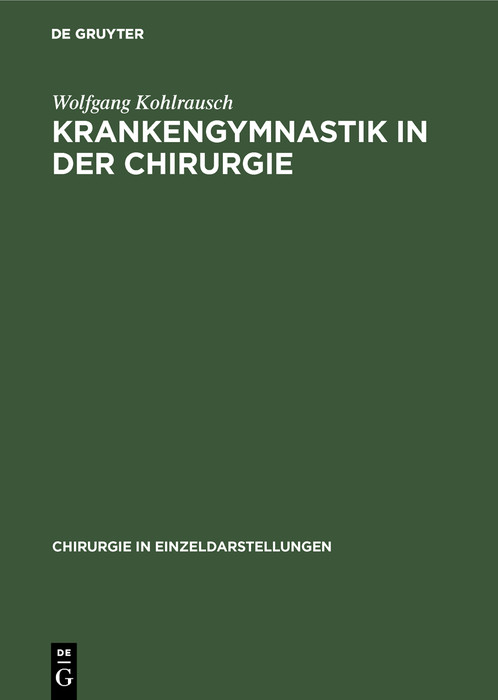 Cover Krankengymnastik in der Chirurgie