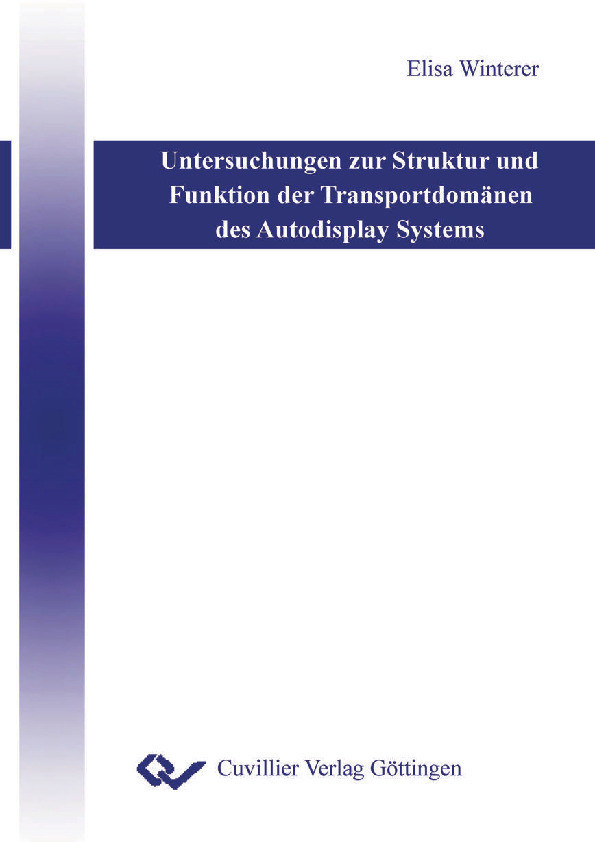 Cover Untersuchungen zur Struktur und Funktion der Transportdomänen des Autodisplay Systems