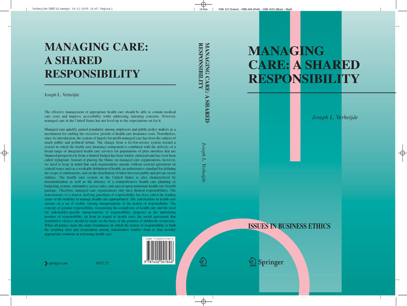 Cover Managing Care: A Shared Responsibility