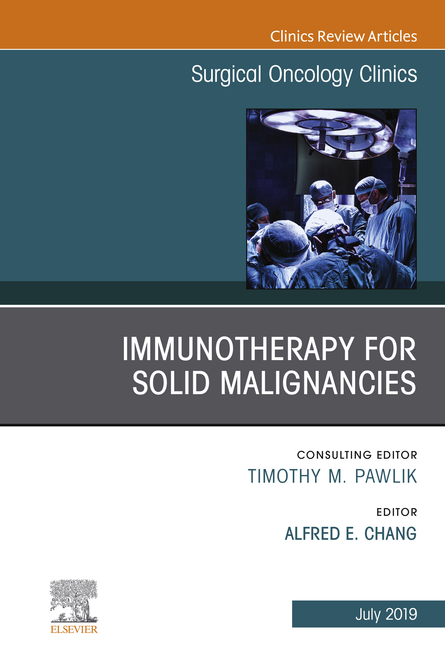 Cover Immunotherapy for Solid Malignancies, An Issue of Surgical Oncology Clinics of North America, Ebook