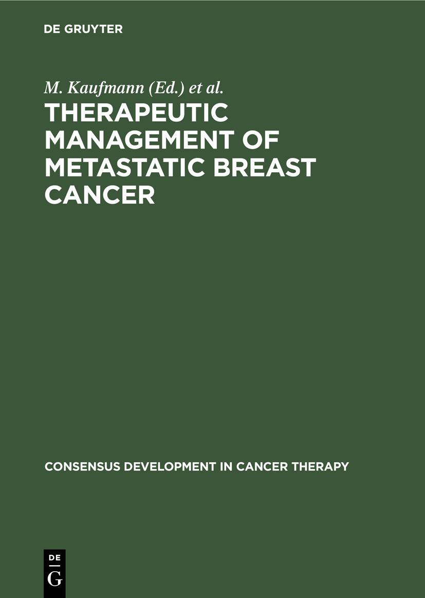 Cover Therapeutic Management of Metastatic Breast Cancer
