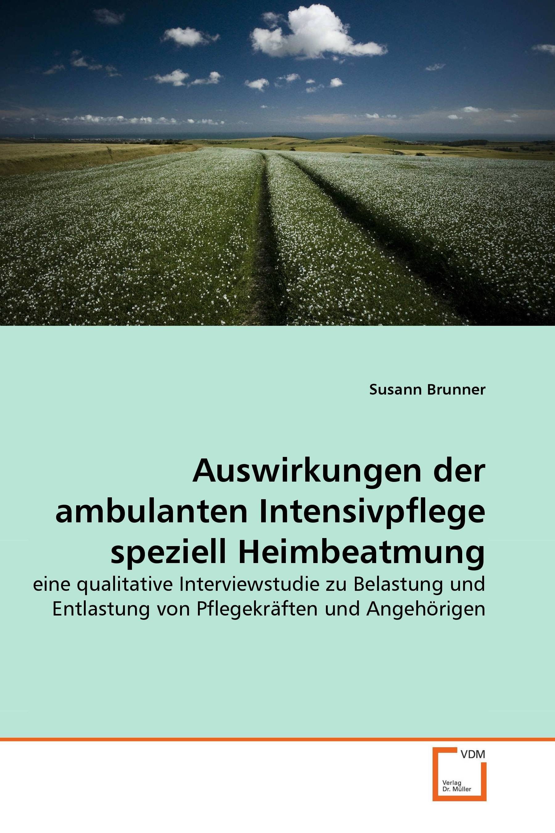 Cover Auswirkungen der ambulanten Intensivpflege speziell Heimbeatmung