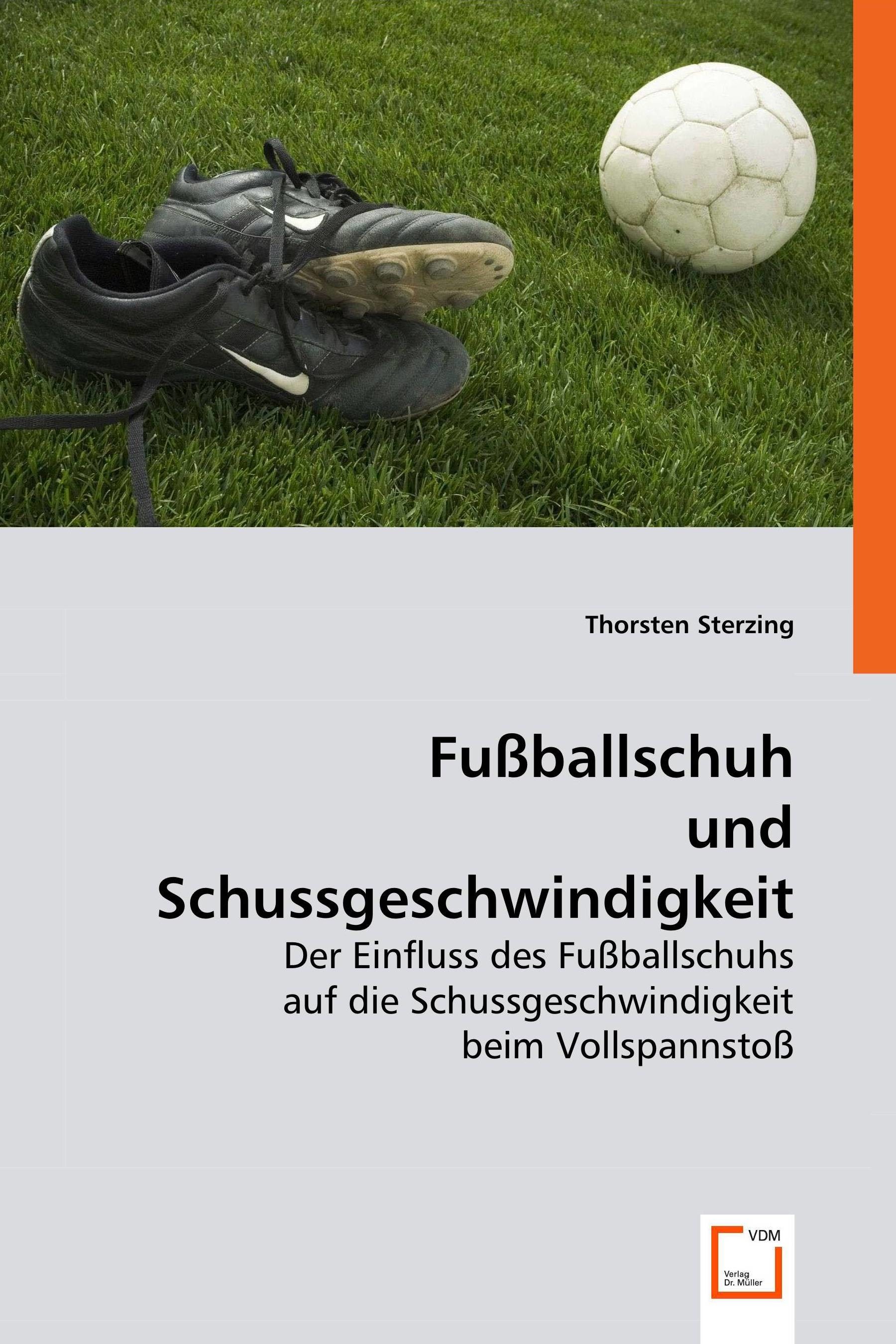 Cover Fußballschuh und Schussgeschwindigkeit