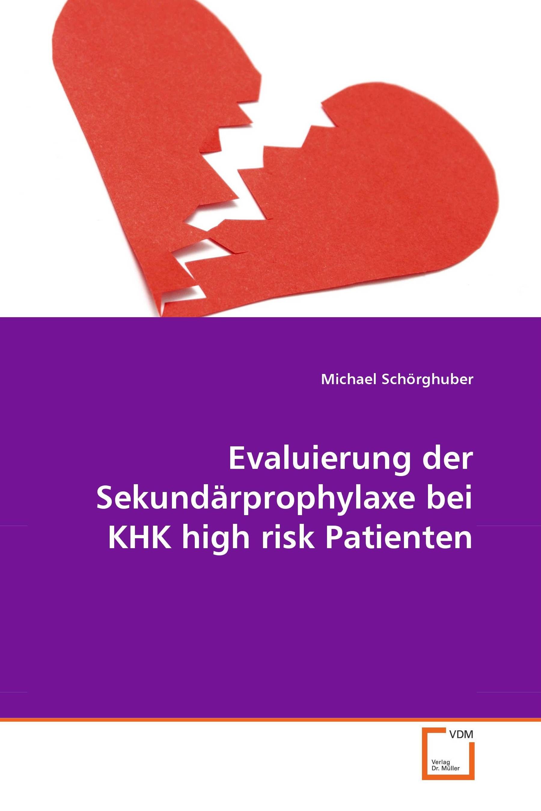 Cover Evaluierung der Sekundärprophylaxe bei KHK high risk Patienten