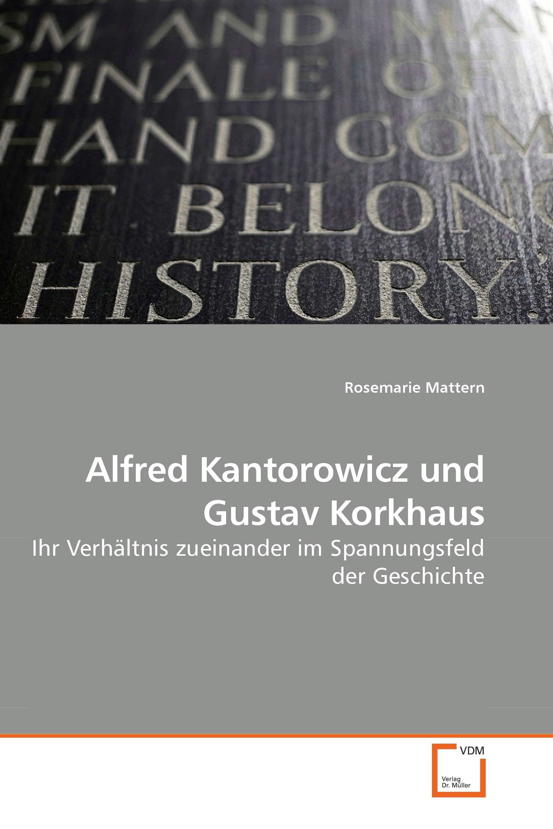Cover Alfred Kantorowicz und Gustav Korkhaus