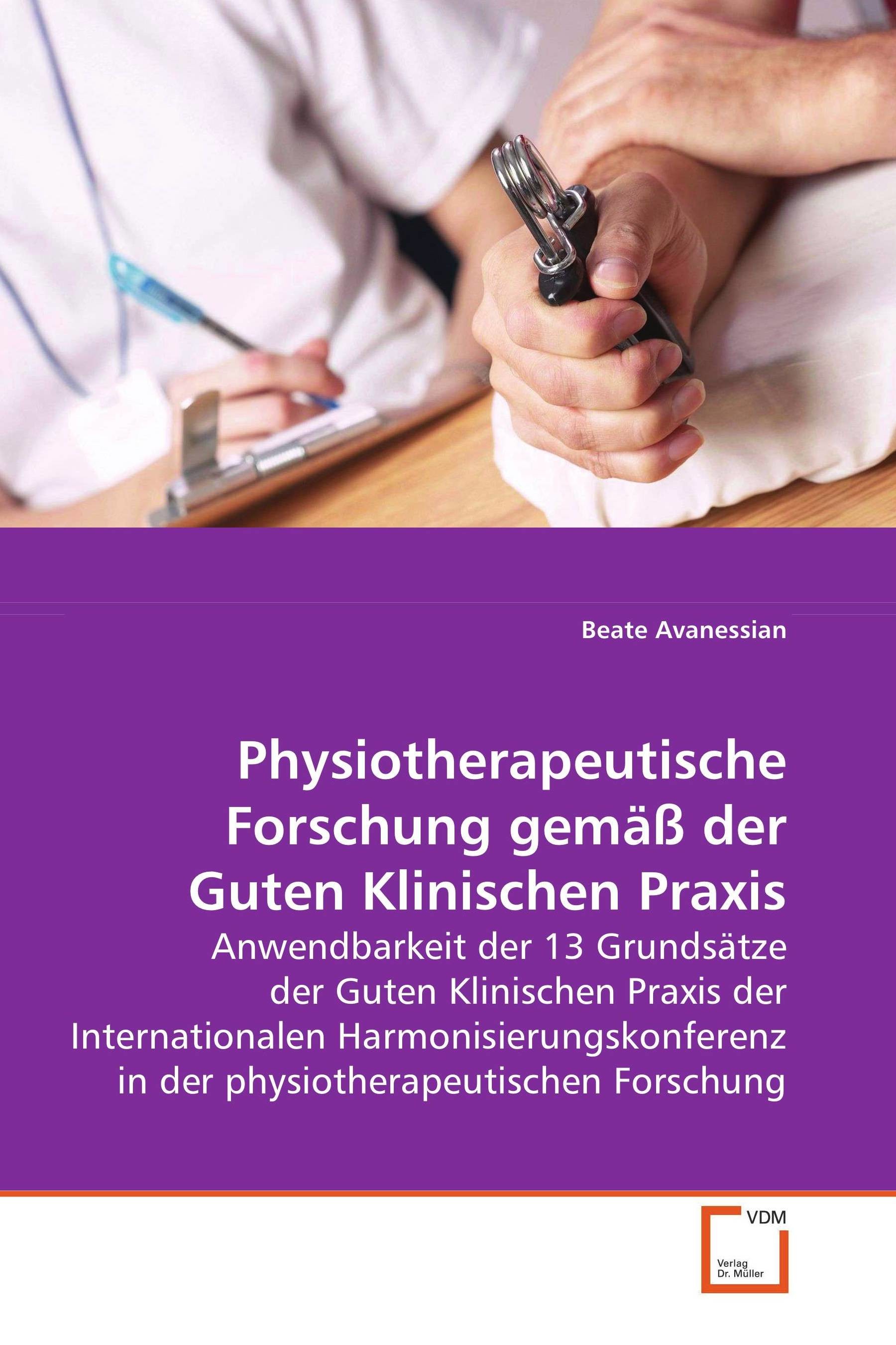 Cover Physiotherapeutische Forschung gemäß der Guten Klinischen Praxis