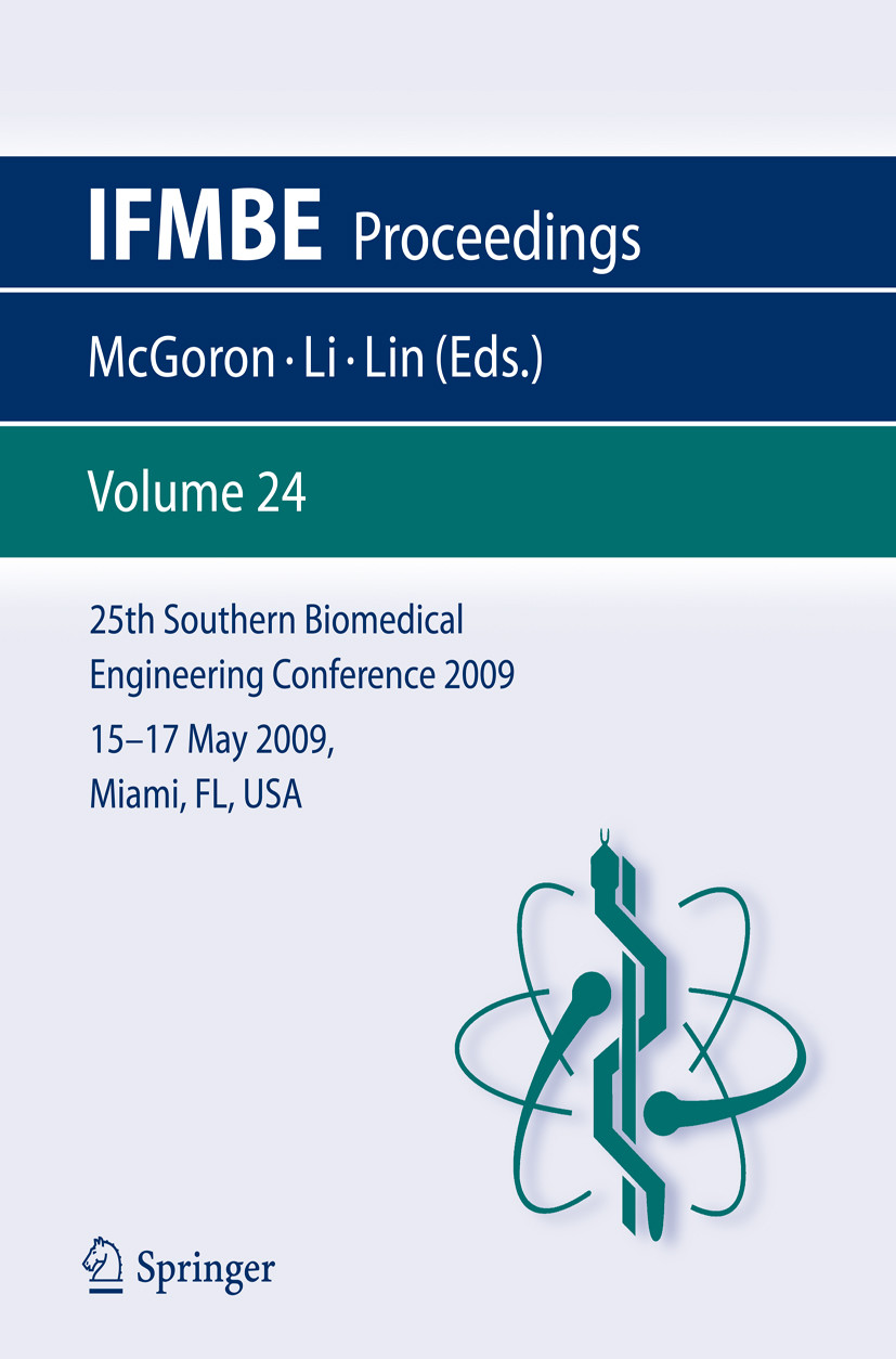 Cover 25th Southern Biomedical Engineering Conference 2009; 15 - 17 May, 2009, Miami, Florida, USA