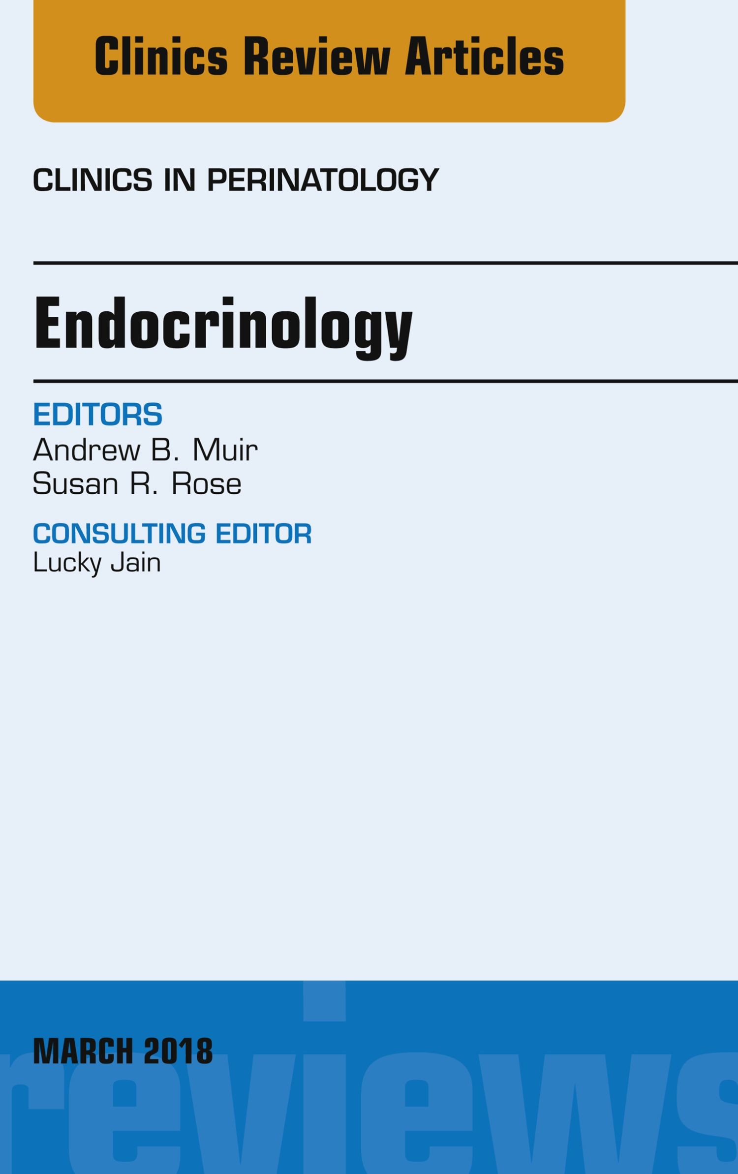 Cover Endocrinology, An Issue of Clinics in Perinatology, E-Book