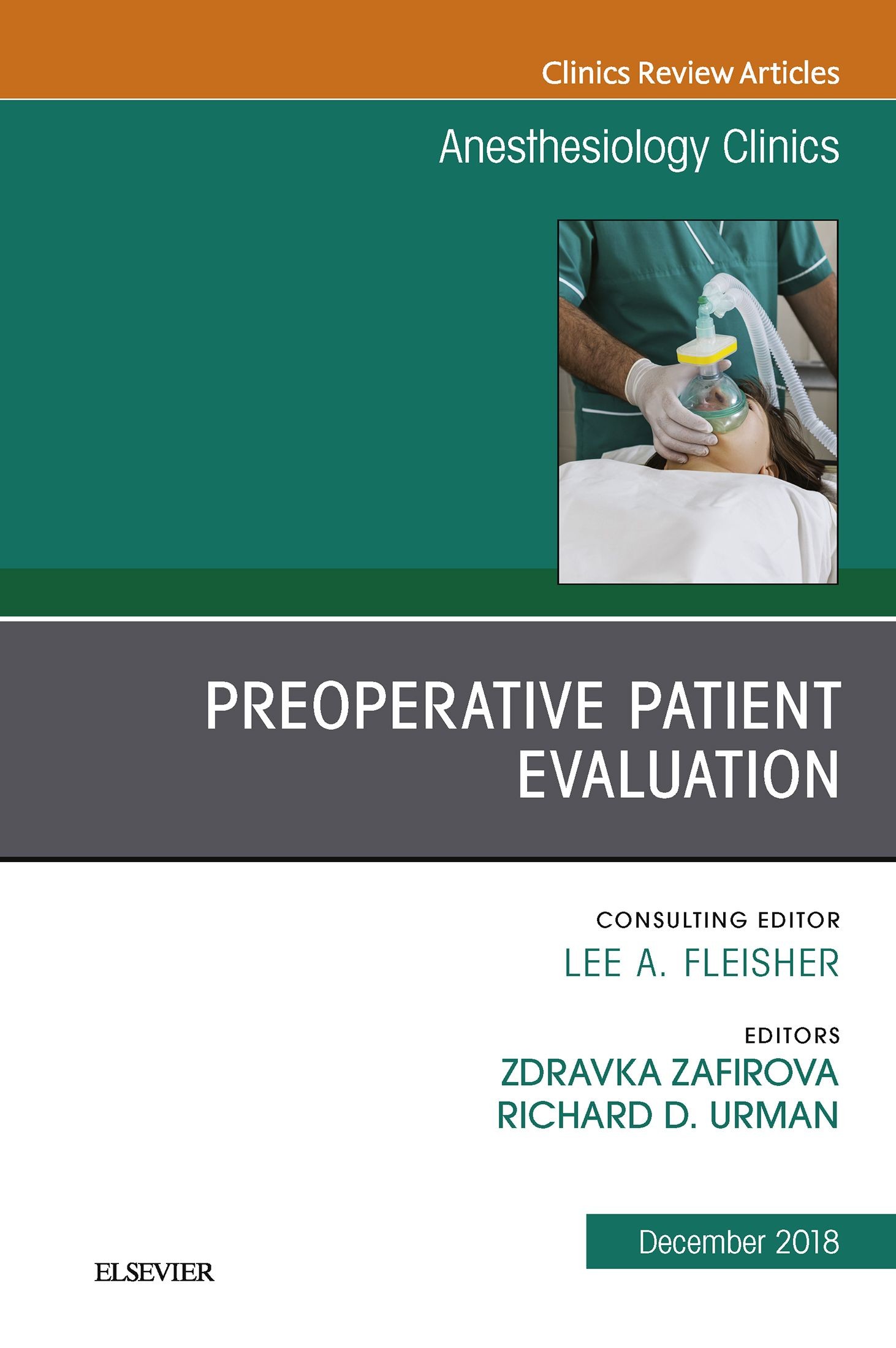 Cover Preoperative Patient Evaluation, An Issue of Anesthesiology Clinics E-Book