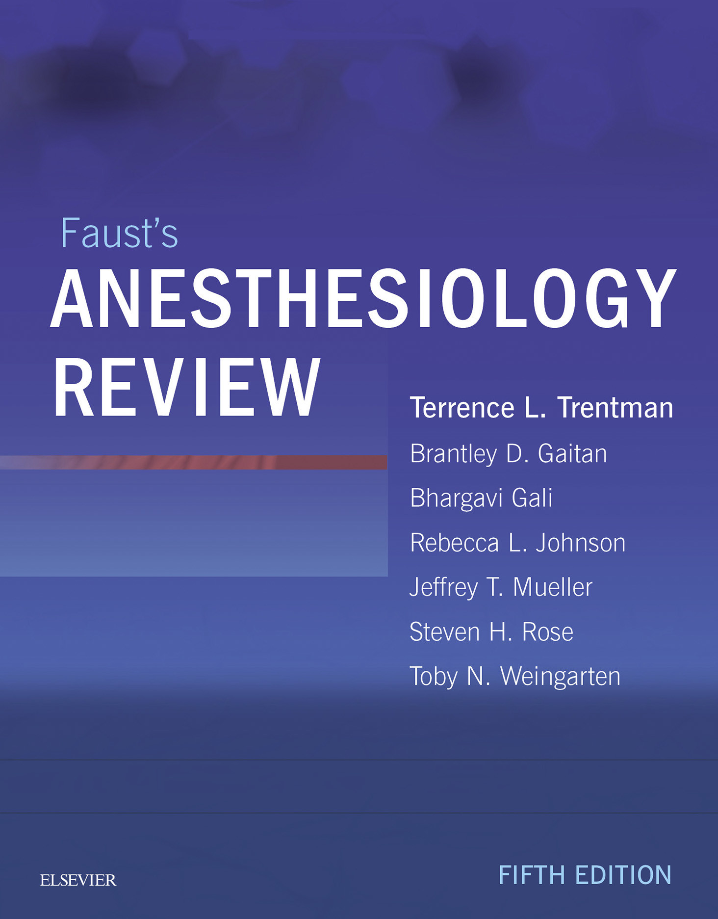 Cover Faust's Anesthesiology Review E-Book