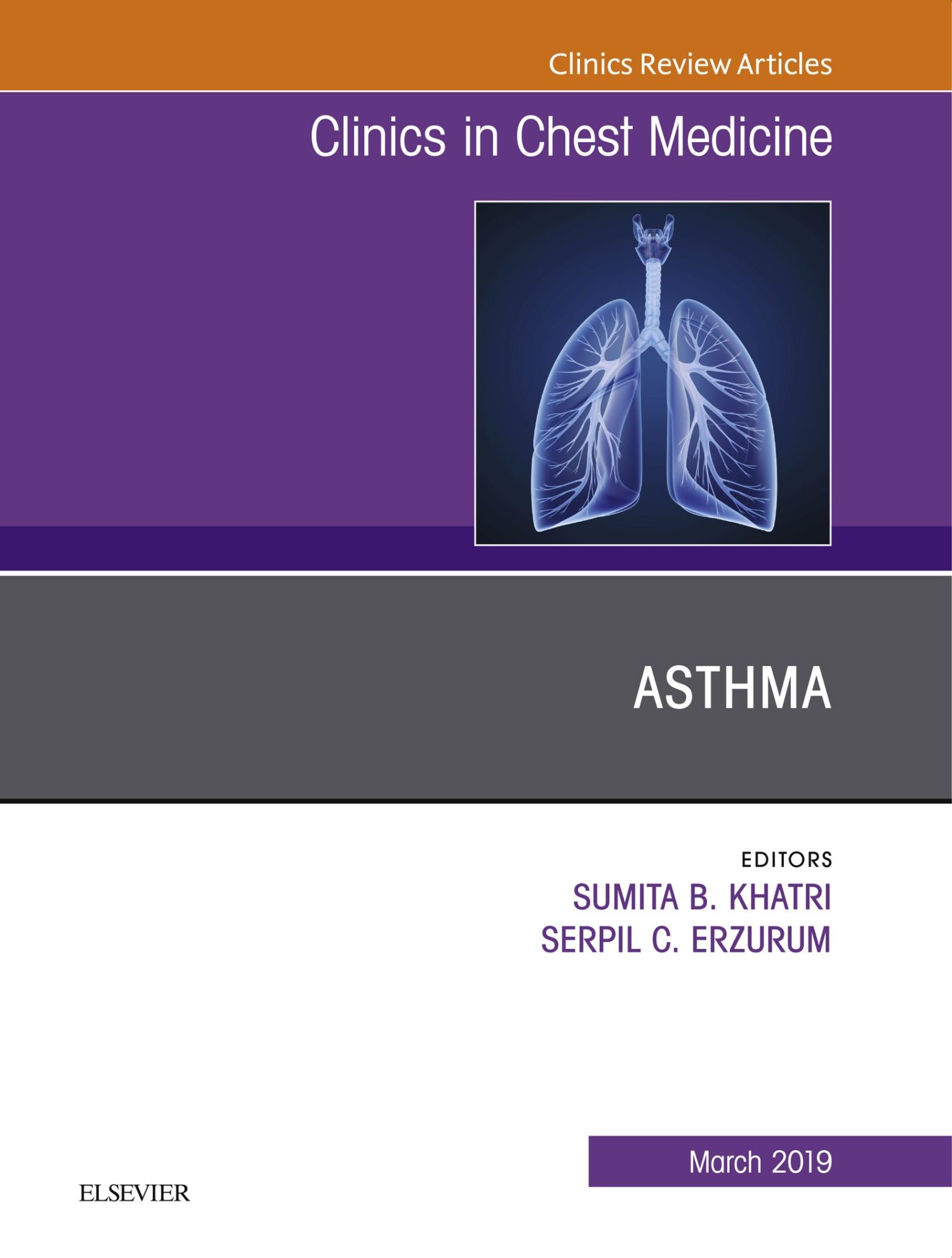 Cover Asthma, An Issue of Clinics in Chest Medicine