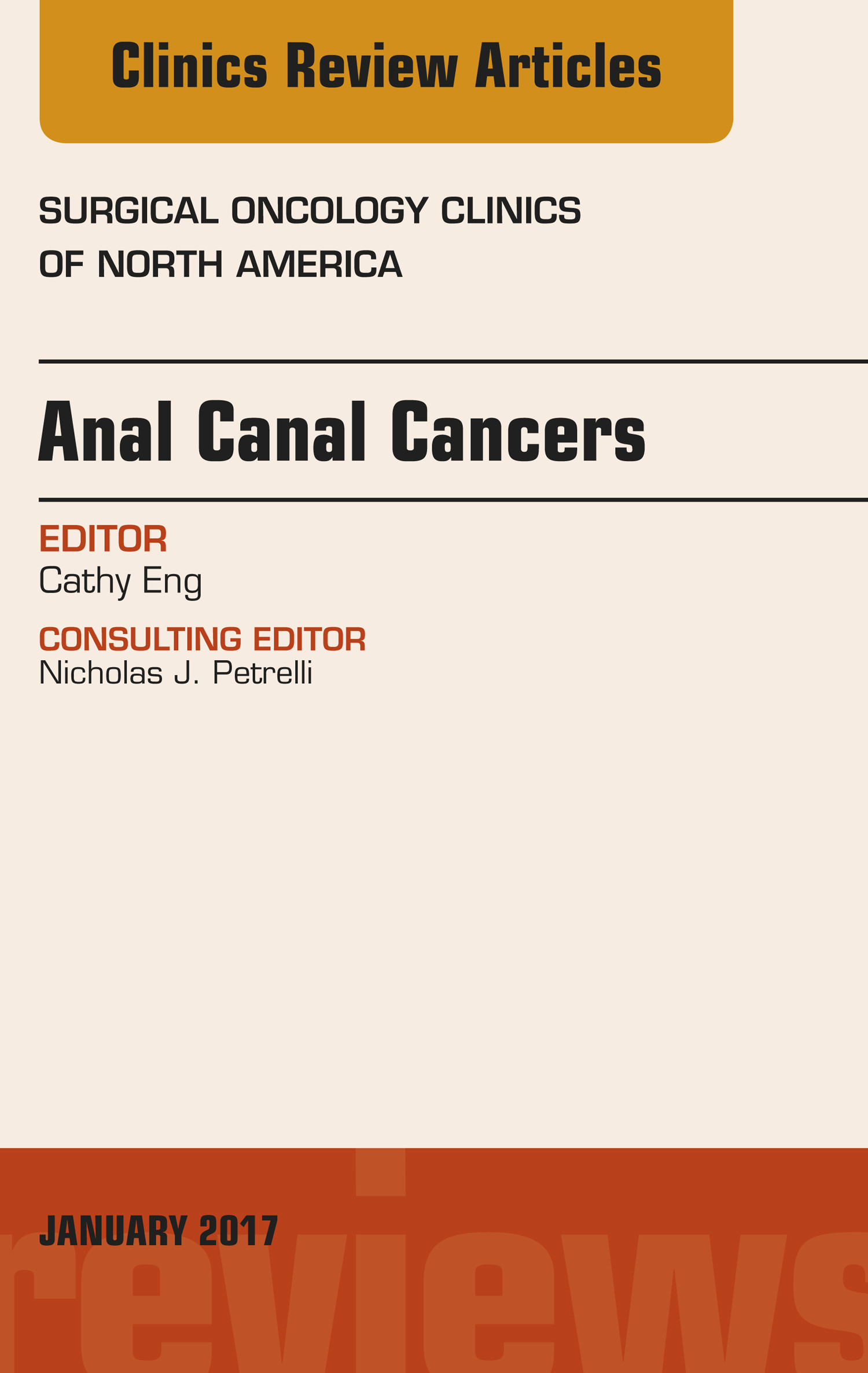 Cover Anal Canal Cancers, An Issue of Surgical Oncology Clinics of North America, E-Book