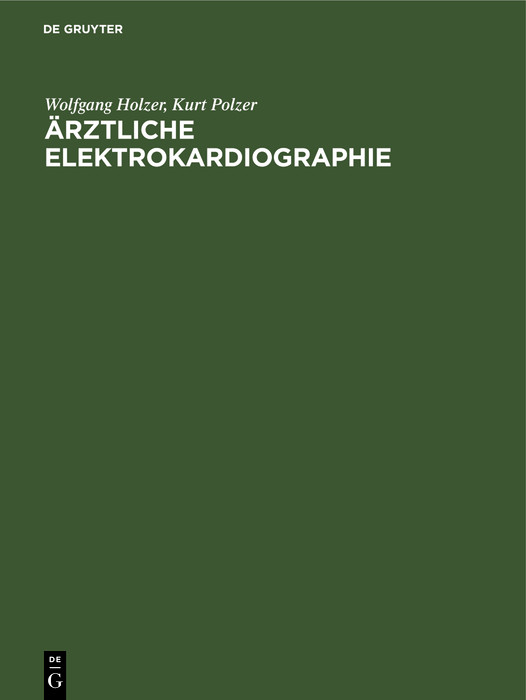 Cover Ärztliche Elektrokardiographie
