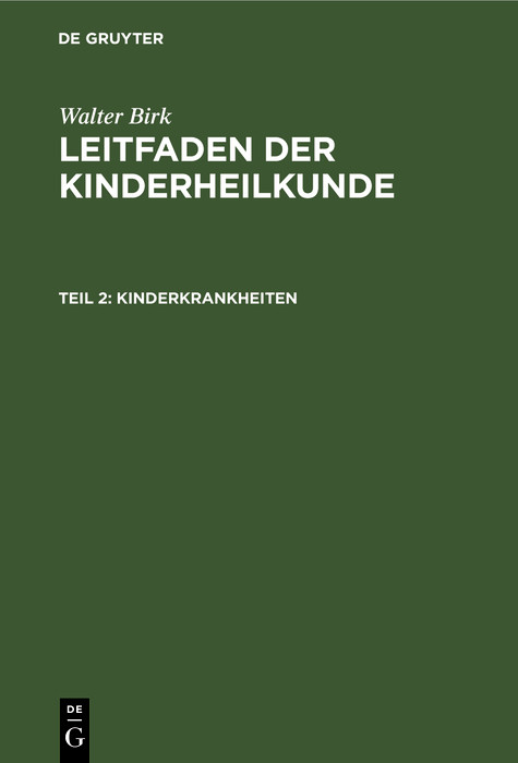 Cover Kinderkrankheiten