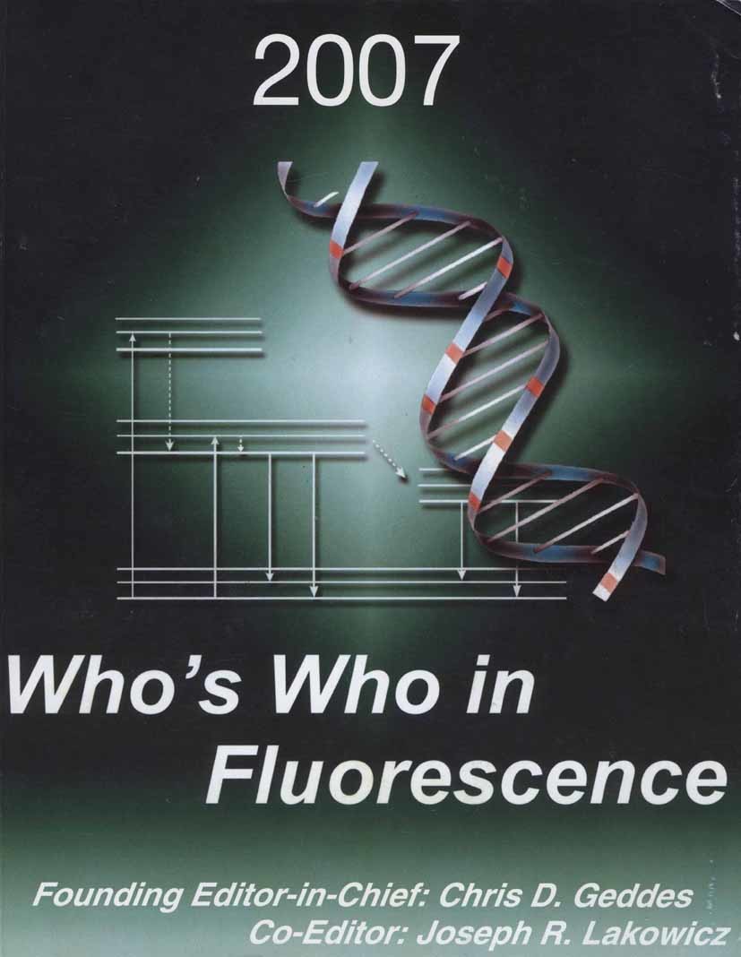 Cover Who's Who in Fluorescence 2007