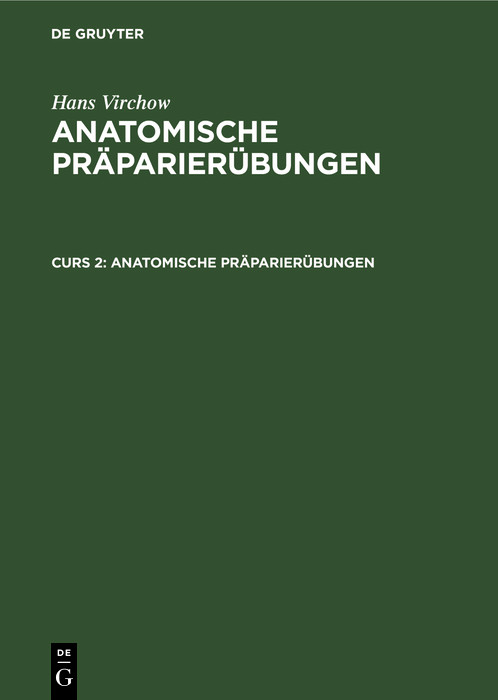 Cover Anatomische Präparierübungen