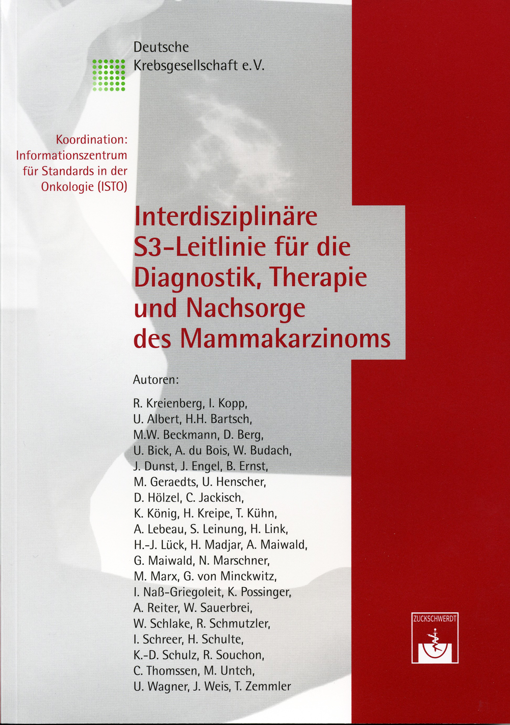 Cover Interdisziplinäre S3-Leitlinie für die Diagnostik, Therapie und Nachsorge des Mammakarzinoms
