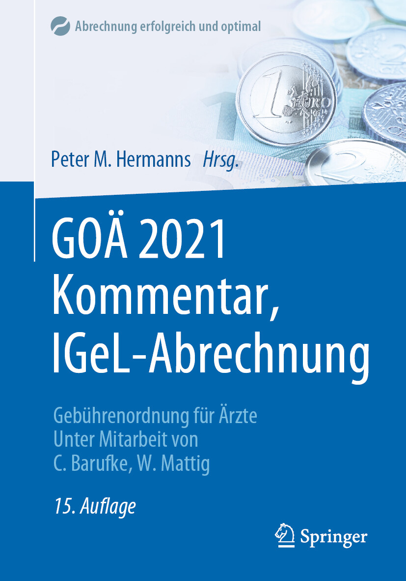 Cover GOÄ 2021 Kommentar, IGeL-Abrechnung