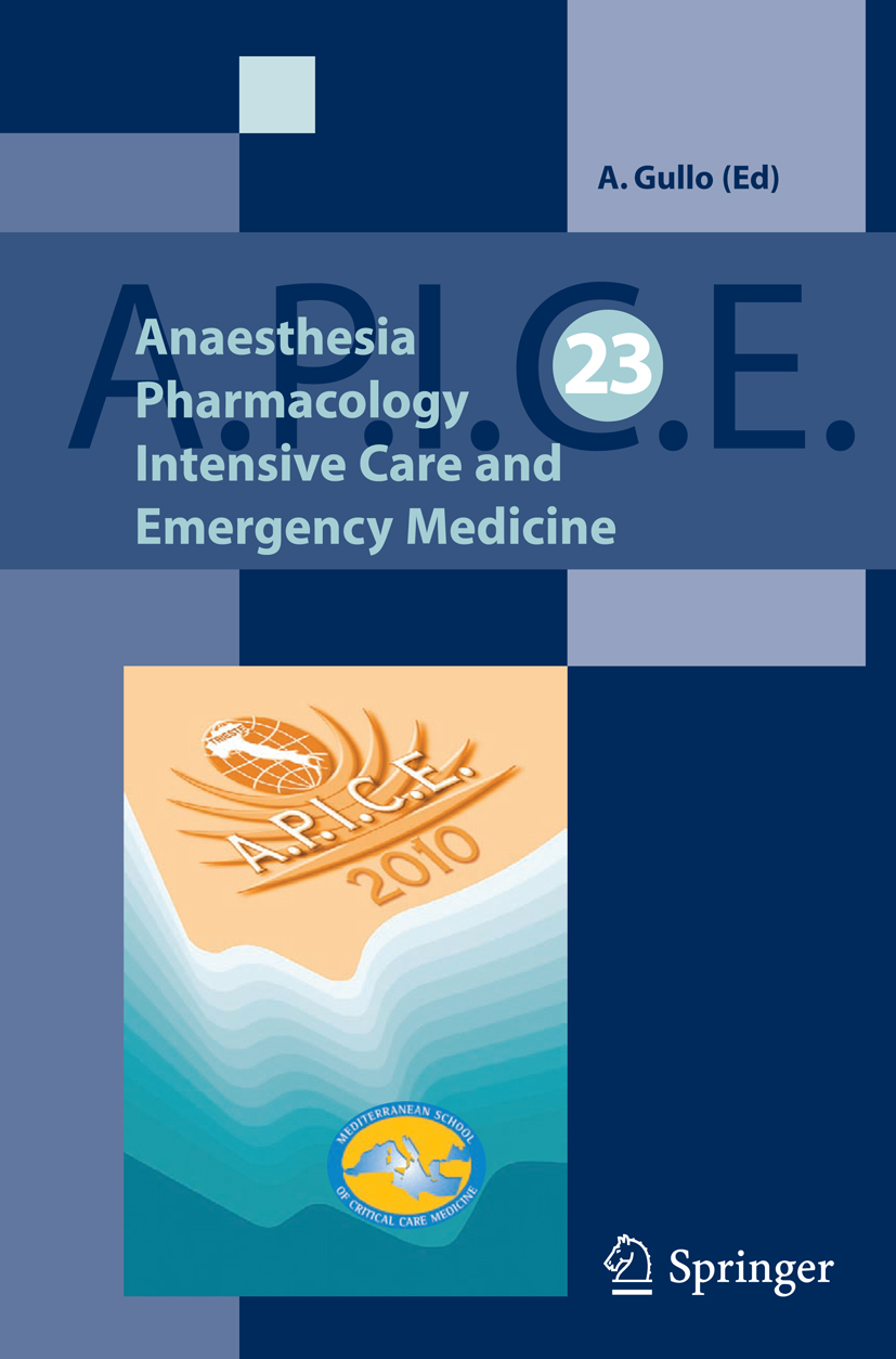 Cover Anaesthesia, Pharmacology, Intensive Care and Emergency A.P.I.C.E.