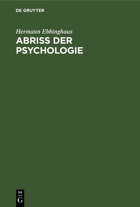 Cover Abriss der Psychologie
