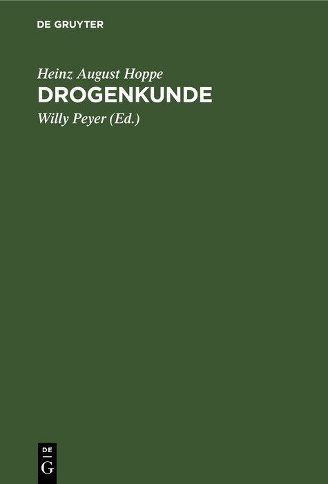 Cover Drogenkunde