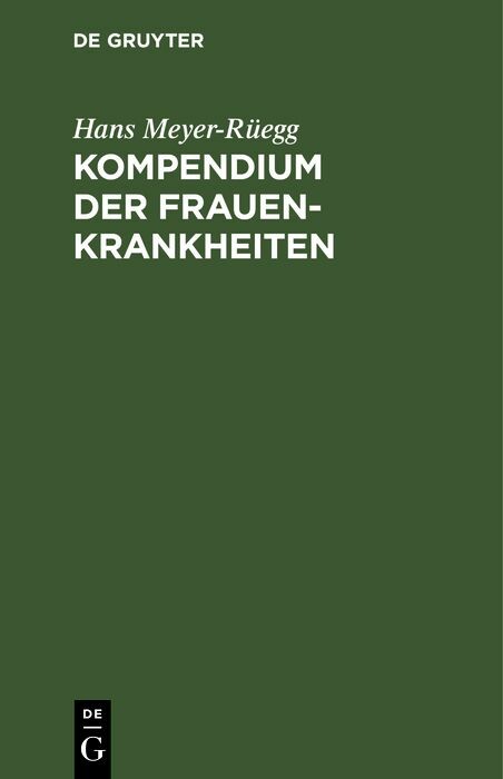 Cover Kompendium der Frauenkrankheiten