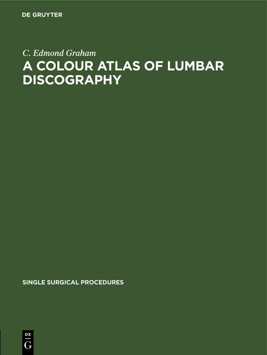 Cover A Colour Atlas of Lumbar Discography