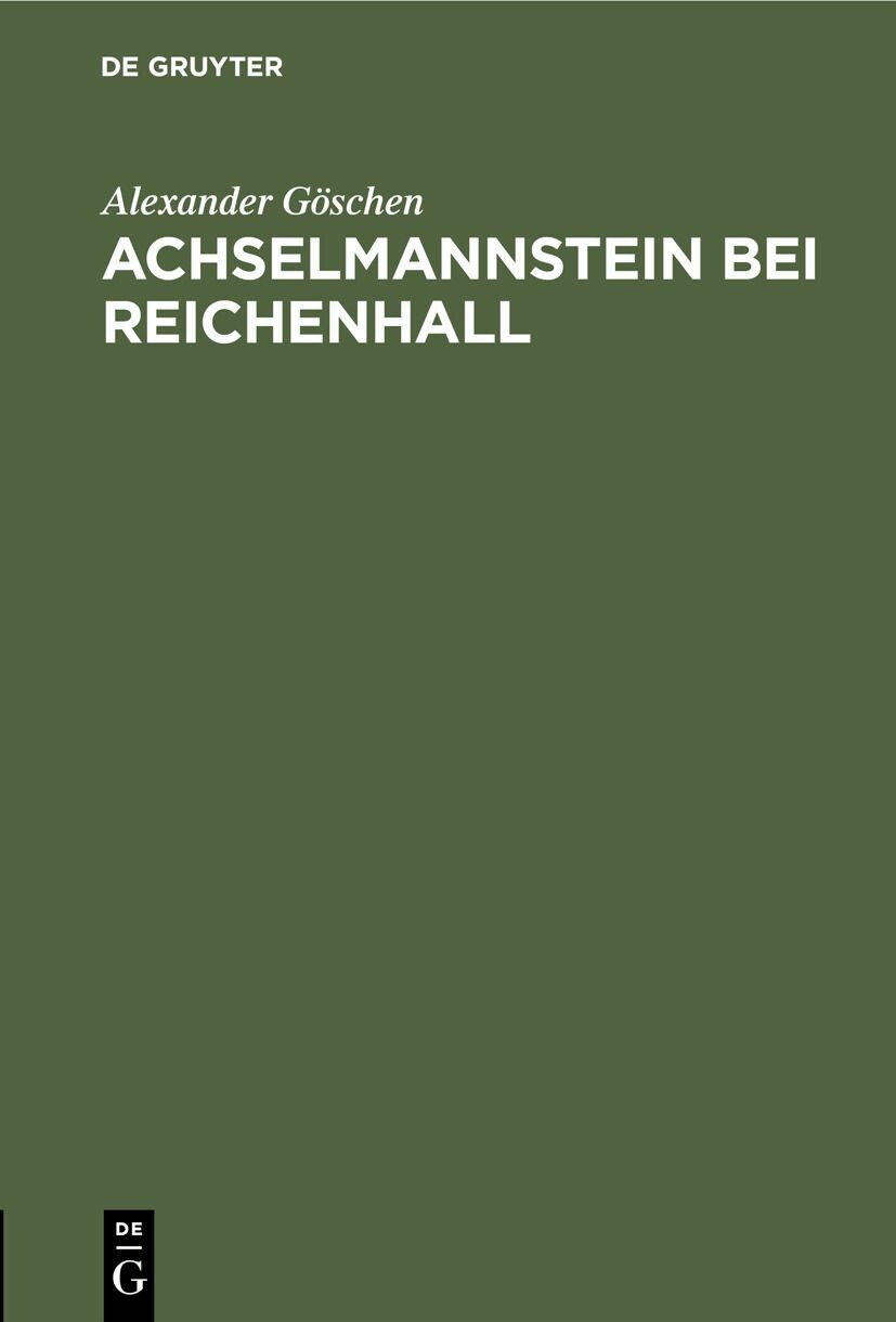 Cover Achselmannstein bei Reichenhall