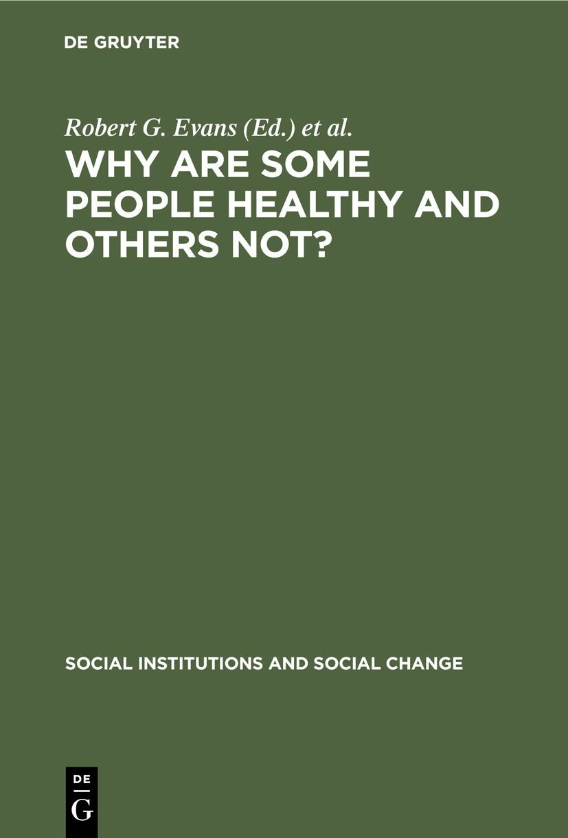 Cover Why Are Some People Healthy and Others Not?