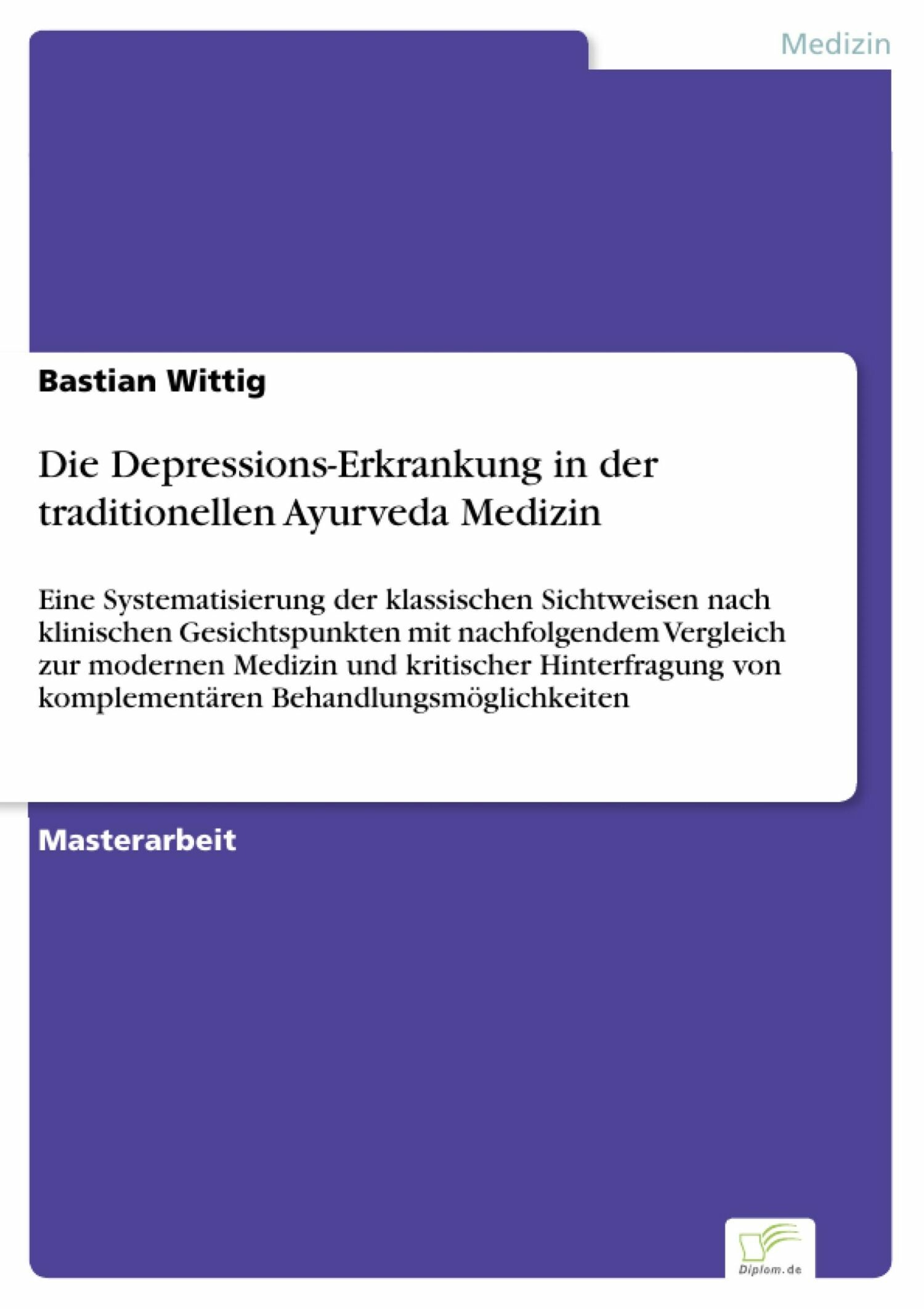Die Depressions-Erkrankung in der traditionellen Ayurveda Medizin