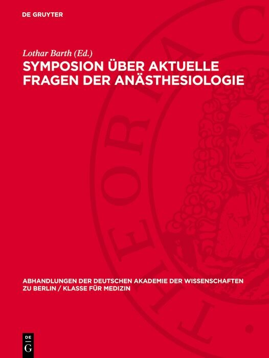 Cover Symposion über aktuelle Fragen der Anästhesiologie