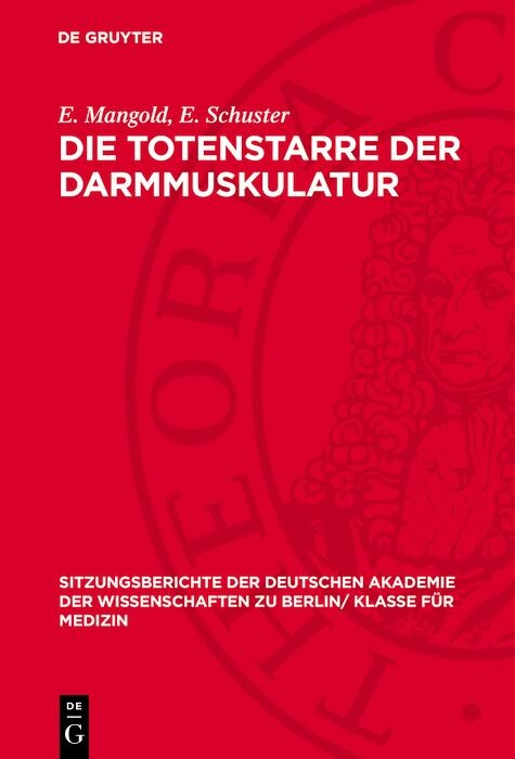 Cover Die Totenstarre der Darmmuskulatur