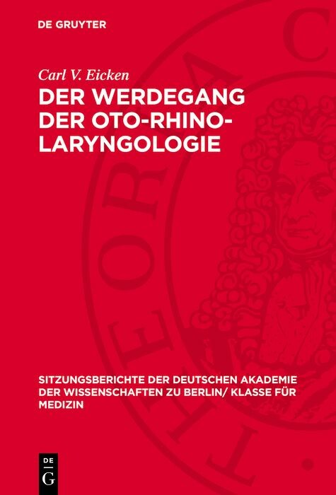 Cover Der Werdegang der Oto-Rhino-Laryngologie
