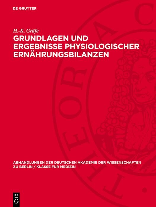 Cover Grundlagen und Ergebnisse physiologischer Ernährungsbilanzen