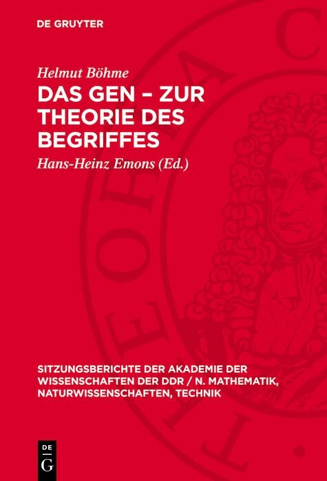 Cover Das Gen - Zur Theorie des Begriffes