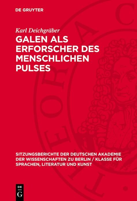 Cover Galen als Erforscher des menschlichen Pulses