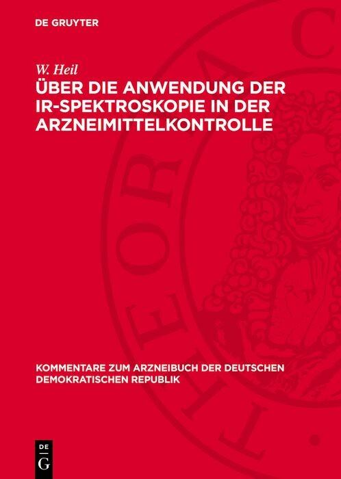 Cover Über die Anwendung der IR-Spektroskopie in der Arzneimittelkontrolle