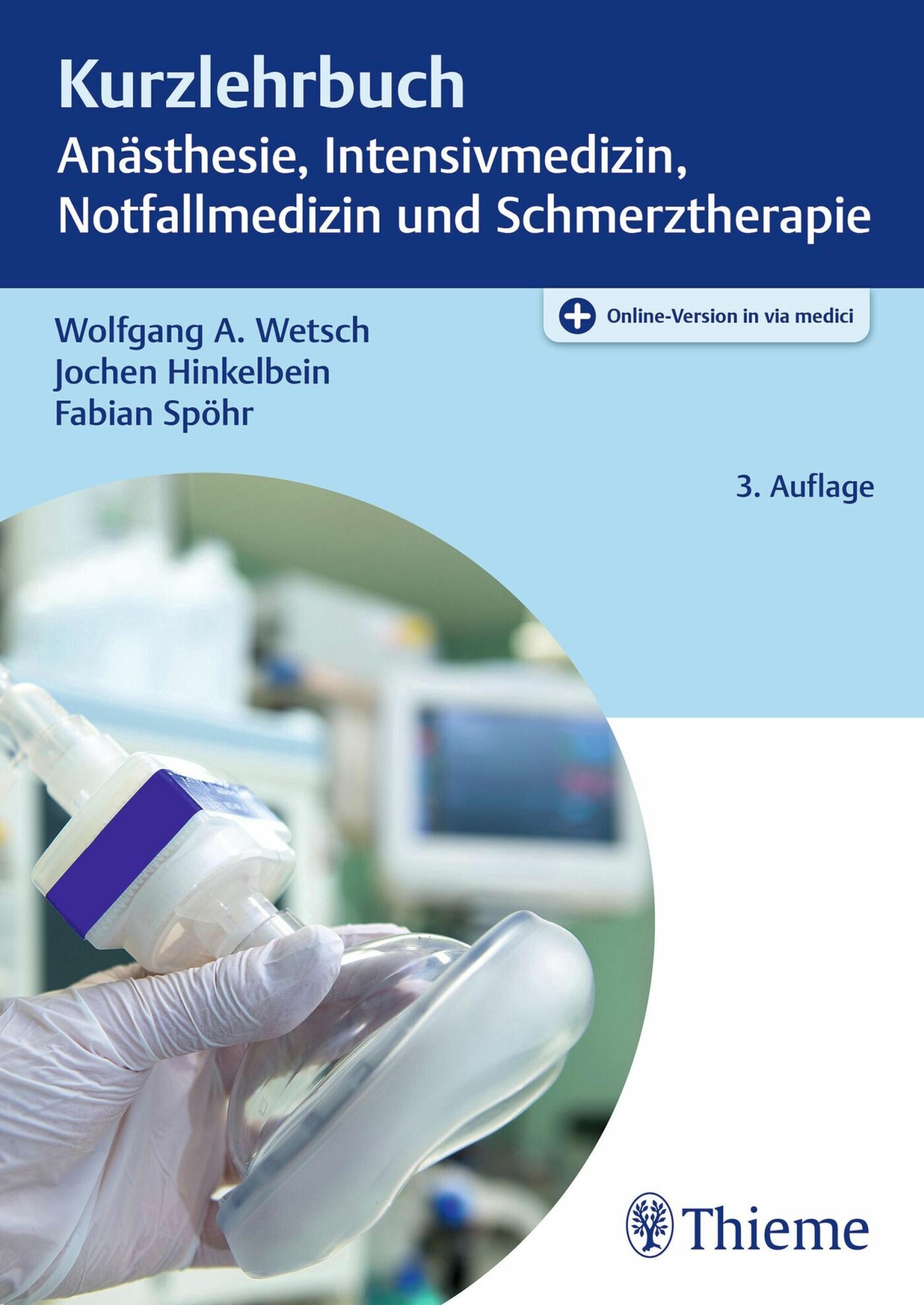 Cover Kurzlehrbuch Anästhesie, Intensivmedizin, Notfallmedizin und Schmerztherapie