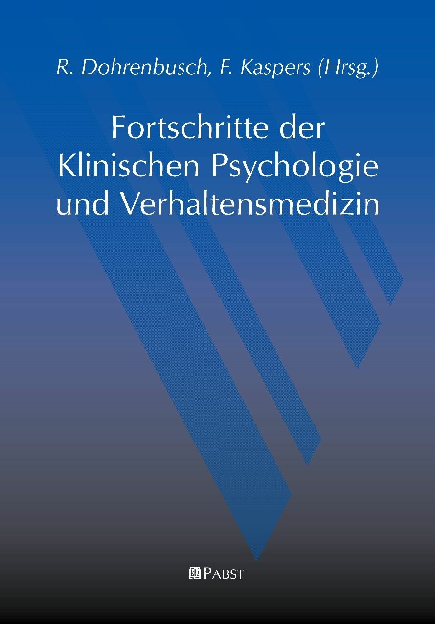 Cover Fortschritte der Klinischen Psychologie und Verhaltensmedizin