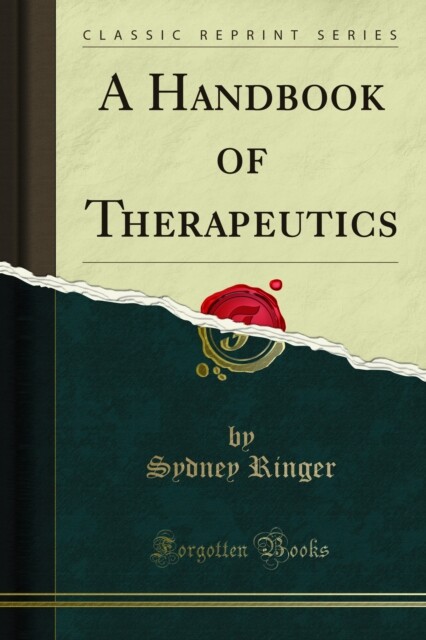 Cover Handbook of Therapeutics