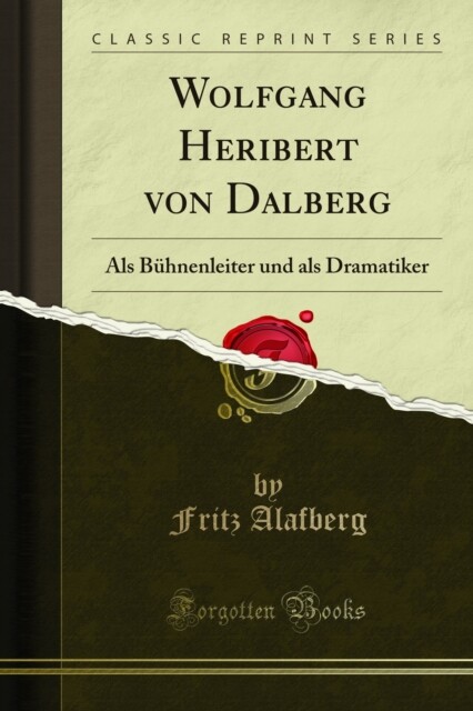 Cover Wolfgang Heribert von Dalberg