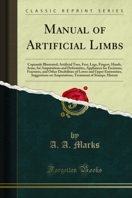 Cover Manual of Artificial Limbs